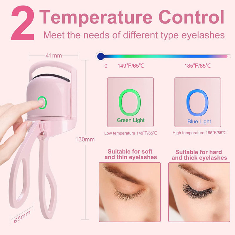 Eyelash Curler Portable Electric Heated Comb Eye Diverse Original