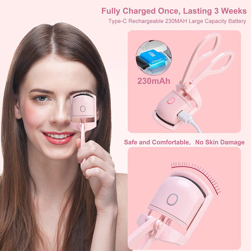 Eyelash Curler Portable Electric Heated Comb Eye Diverse Original