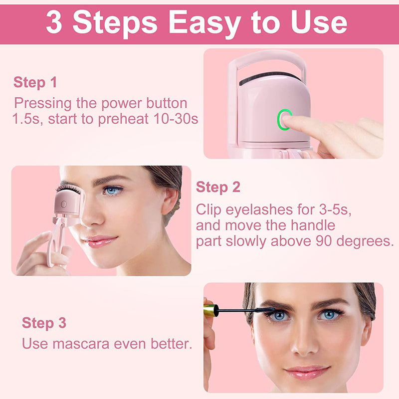 Eyelash Curler Portable Electric Heated Comb Eye Diverse Original