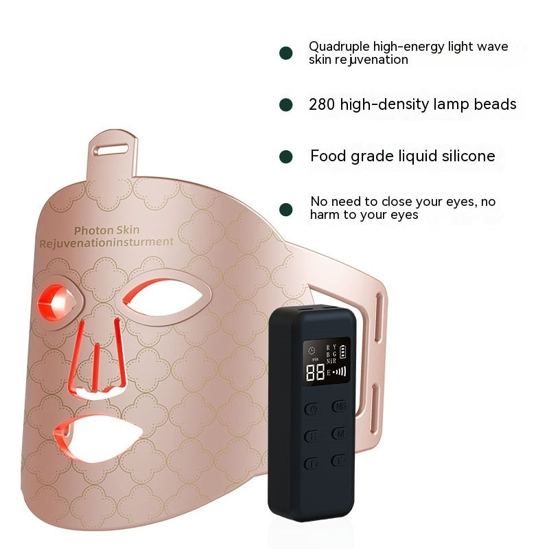 New Infrared Phototherapy Beauty Apparatus Face Led Color Light Skin Rejuvenation Beauty Mask