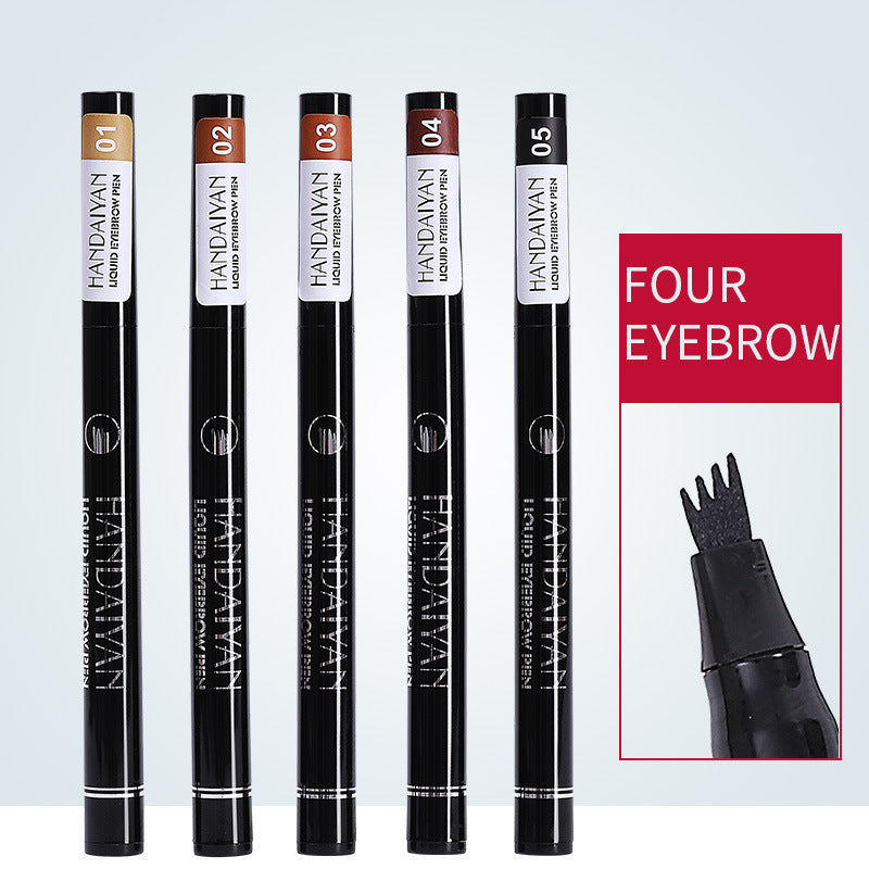 Four-head Eyebrow Pencil Liquid Eyebrow Pencil Tattoo Eyebrow Pencil Diverse Original